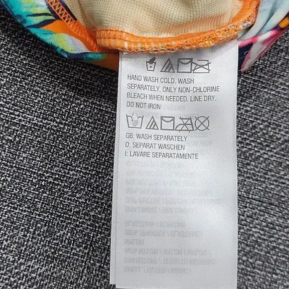 Denim Co Beach Twist Front Trendy Printed Modern Swim Dress Petite 18WP Plus Sz - Picture 5 of 8